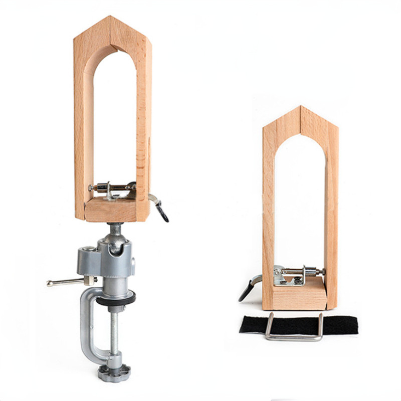 Δερμάτινο κλιπ συγκράτησης Περιστροφή 360 μοιρών Ξύλινο δερμάτινο ραφή σταθερό σφιγκτήρα Εργαλεία ραψίματος DIY Εργαλεία Leathercraft