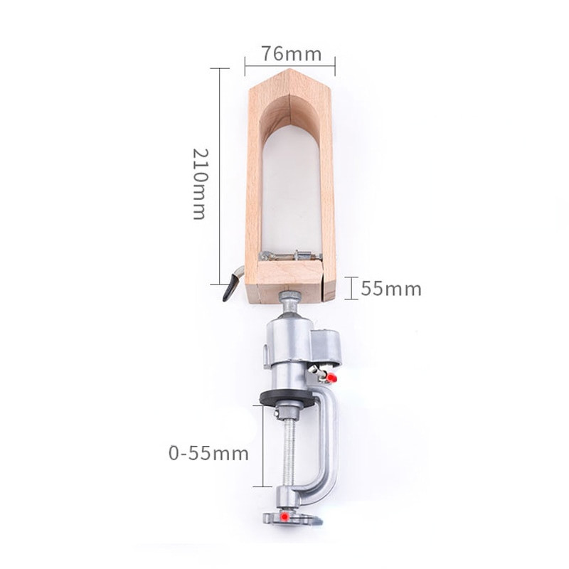 Δερμάτινο κλιπ συγκράτησης Περιστροφή 360 μοιρών Ξύλινο δερμάτινο ραφή σταθερό σφιγκτήρα Εργαλεία ραψίματος DIY Εργαλεία Leathercraft