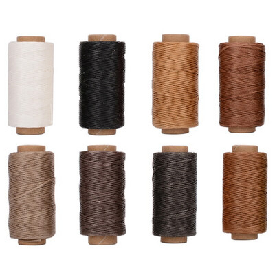 Δερμάτινες βελόνες ραπτικής κιτ κερωμένης κλωστής Χειροποίητο εργαλείο ραφής για DIY δερμάτινες χειροτεχνίες Punch Chiseles Awl Needles