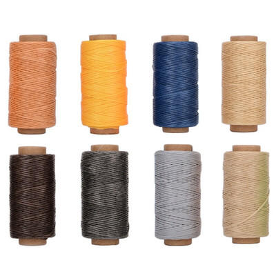 Δερμάτινες βελόνες ραπτικής κιτ κερωμένης κλωστής Χειροποίητο εργαλείο ραφής για DIY δερμάτινες χειροτεχνίες Punch Chiseles Awl Needles