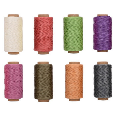 Δερμάτινες βελόνες ραπτικής κιτ κερωμένης κλωστής Χειροποίητο εργαλείο ραφής για DIY δερμάτινες χειροτεχνίες Punch Chiseles Awl Needles