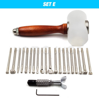 „Leathercraft“ įrankių rinkinys Profesionalus rankų siuvimo balno griovelio siuvimas Punch Drožybos darbo rinkiniai Įrankis „pasidaryk pats“ odiniams aksesuarams