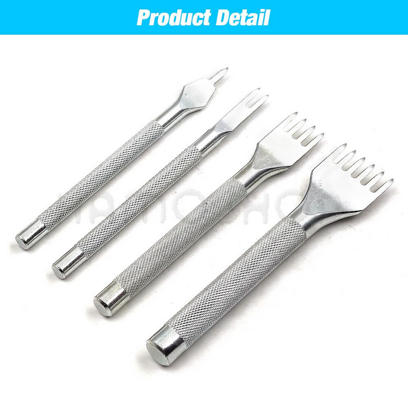 „Leathercraft“ įrankių rinkinys Profesionalus rankų siuvimo balno griovelio siuvimas Punch Drožybos darbo rinkiniai Įrankis „pasidaryk pats“ odiniams aksesuarams