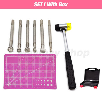 Profesionalūs odiniai įrankių rinkiniai, rankinis siuvimas, balno griovelio siuvimo perforavimas, drožyba, darbo dėžutės įrankis, skirtas „pasidaryk pats“ priedams