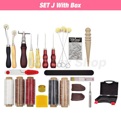 Profesionalūs odiniai įrankių rinkiniai, rankinis siuvimas, balno griovelio siuvimo perforavimas, drožyba, darbo dėžutės įrankis, skirtas „pasidaryk pats“ priedams