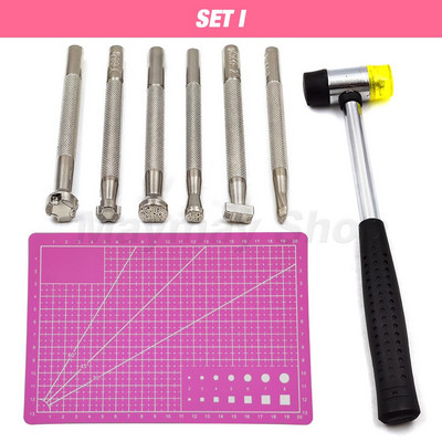 Profesionalūs odiniai įrankių rinkiniai, rankinis siuvimas, balno griovelio siuvimo perforavimas, drožyba, darbo dėžutės įrankis, skirtas „pasidaryk pats“ priedams