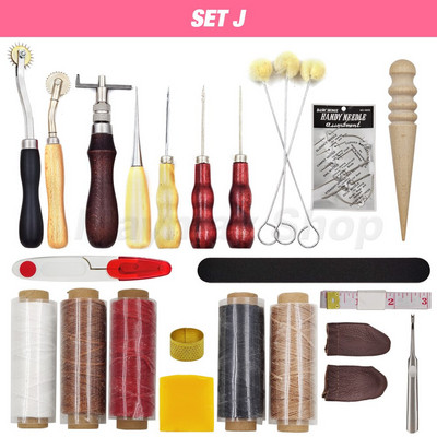 Profesionalūs odiniai įrankių rinkiniai, rankinis siuvimas, balno griovelio siuvimo perforavimas, drožyba, darbo dėžutės įrankis, skirtas „pasidaryk pats“ priedams