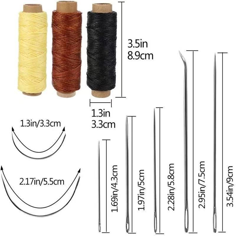 48 vienetų odinių apdirbimo įrankių rinkinys ir reikmenys Viskas viename Odiniai rankdarbių štampavimo įrankiai, skirti dygsniavimui Punch Cut Siuvami odiniai amatai