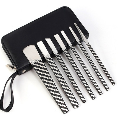 Alat za rezanje kože DIY Craft Cut Edge Skiving Carving Cutter Blade Alati Set kožnih noževa Stanjivanje Rezanje nazubljeni nož