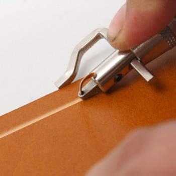 7 в 1 DIY Leather Craft Stitching Tool Многофункционален набор от кожени хартиени инструменти Pressing Cutting Groover Ръчно шиене Инструмент за шиене