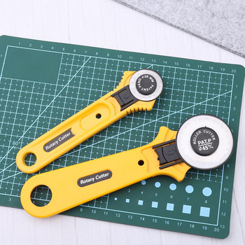 Imzay Rotary Cutter Kit Επαγγελματικά εργαλεία με μαχαίρι σκαλίσματος κλειδώματος ασφαλείας με 20 έξτρα λεπίδες πατάκι κοπής Χάρακας Patchwork