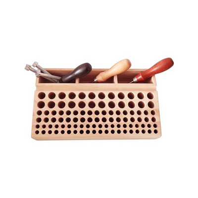 98 auguga nahast käsitöötööriistade hoidik, puidust nagi, puidust stantsiga käsitsitöö tööriistade aluse hoidik puuriteradade hoidmiseks