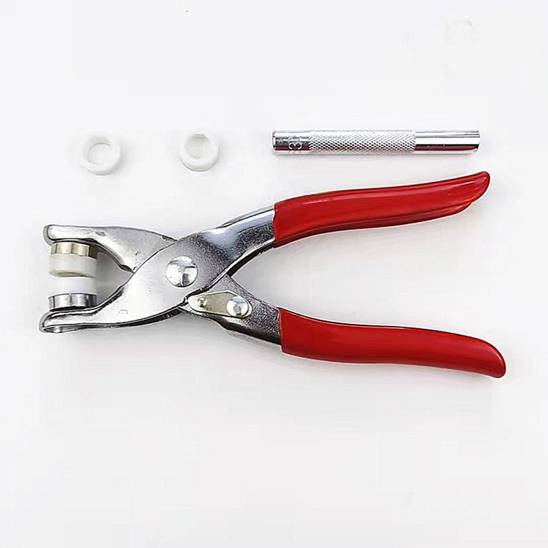 200 kompleta / puno 9,5 MM izdubljena kopča s pet kandži od nehrđajućeg čelika Snap gumb Zakovica Kapa + alat za bušenje Kliješta