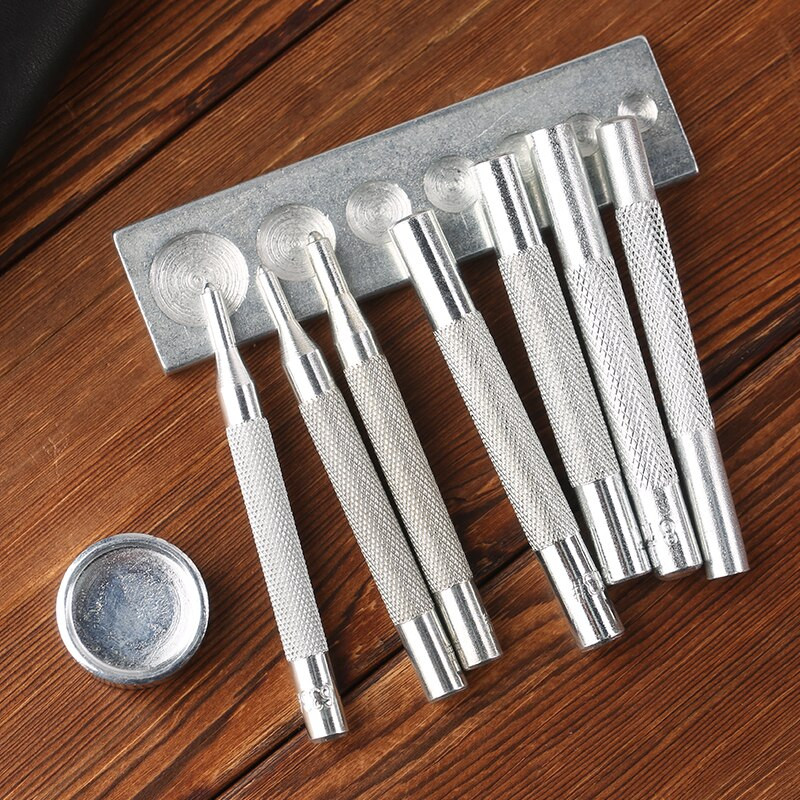 MIUSIE Set de instrumente pentru ciocan de instalare din piele, din piele, din oțel inoxidabil, din oțel inoxidabil