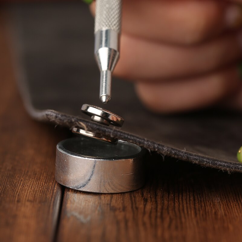 MIUSIE Set de instrumente pentru ciocan de instalare din piele, din piele, din oțel inoxidabil, din oțel inoxidabil