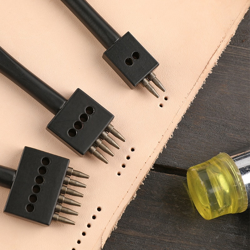 SHWAKK odiniai skylių perforatoriai Plaktukas Oda „pasidaryk pats“ amatų darbo įrankiai tuščiaviduriai perforatoriai diržo perforavimo sandarikliui skulptūrų įrankių rinkinys