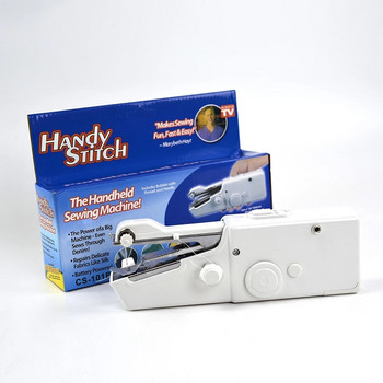 Μίνι φορητή ραπτομηχανή χειρός Quick Handy Stitch Sew Needlework ασύρματα ρούχα Υφάσματα Οικιακή ηλεκτρική ραπτομηχανή