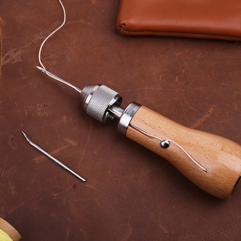 IMZAY nahaõmblustööriistade komplekt vahatatud lõnga käärid käsitsi õmblusmasin Speedy Stitcher Kit Nahaparandustööriist