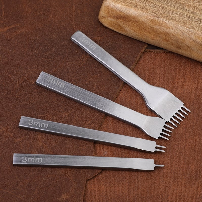 LMDZ 11PCS alata za šivanje kože DIY rezbarenje Radni šivanje Komplet kožnih dodataka za početnike Alati za izradu kože