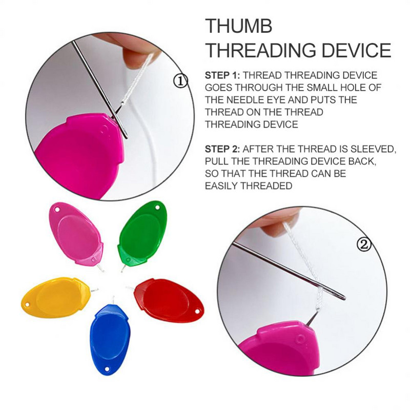 10 tk. Lihtne nõelniit eakatele pistesisestustööriist Lihtne niidiõmblustööriistad Näputöö Õmblustarvikud Segavärvilised