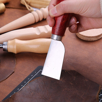 Професионален комплект инструменти за кожарство, ръчно шиене, щанцоване, дърворезба, работен комплект Направи си сам консумативи за кожарство, инструмент за ремонт на обувки