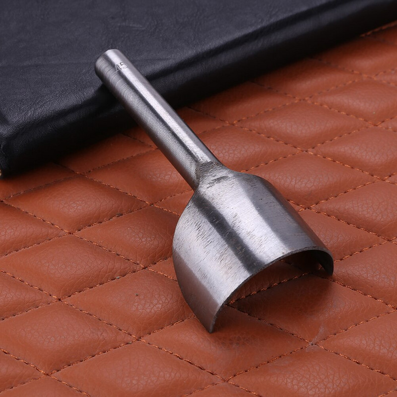 Puslankiu perforavimo susiuvimo pjovimas plieno odos kampinis pjoviklis ilgis rankinis apvalus diržo dirželis piniginės krepšys odinis perforavimo įrankis