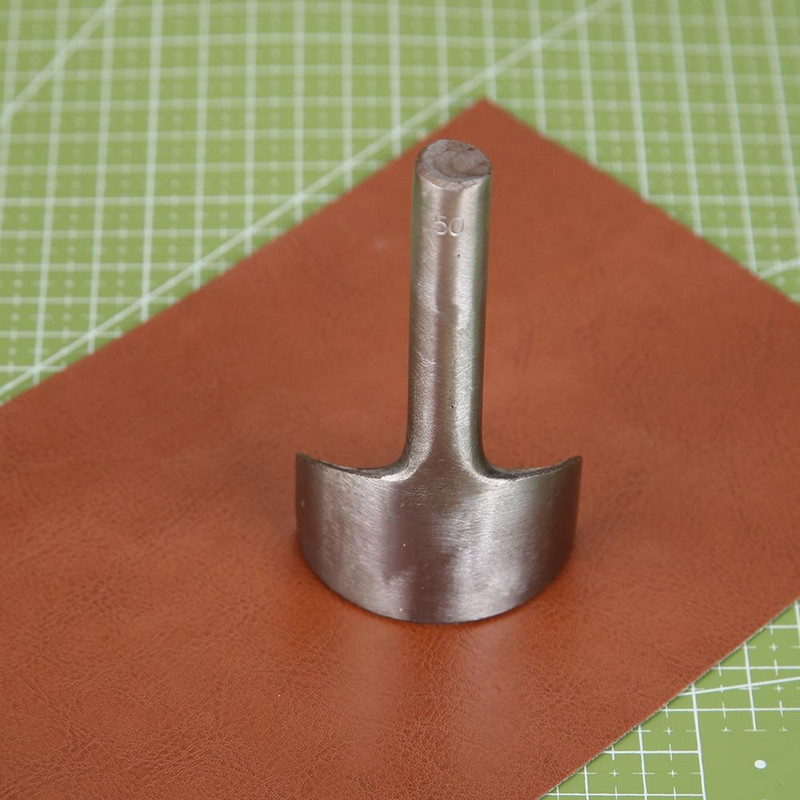 Puslankiu perforavimo susiuvimo pjovimas plieno odos kampinis pjoviklis ilgis rankinis apvalus diržo dirželis piniginės krepšys odinis perforavimo įrankis