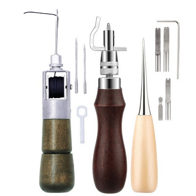 SHWAKK odos siuvimo yla siūlų rinkinys Siuvinėjimo griovelis Speedy Stitcher Leather Punch Craft Batsiuvys drobės taisymo įrankis