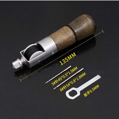 Lock Stitch Sewing Awl Thread Kit Needles Stitch Leather Fabric Grocery O27 17 Dropshipping MJ