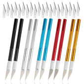 KAOBUY Metalni skalpel za rezbarenje Komplet alata za noževe Neklizajuće oštrice Skulptura Nož za graviranje DIY Ručni alat za popravak rezanja