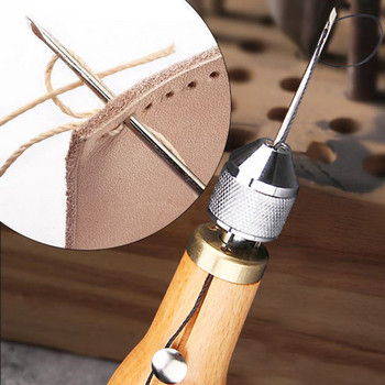 Δερμάτινο Εργαλειοθήκη Ραπτικής Εγχειρίδιο Ραπτομηχανής Speedy Stitcher Leather Craft Punch Awl Stitching Canvas Shoemaker Hand Repair Tool