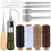 „Nonvor“ 17 vnt. odos siuvimo štampavimo įrankių rinkinys, rankinis siuvimas, susiuvimas, „pasidaryk pats“ odinis amatų rinkinys, skirtas batsiuviui taisyti