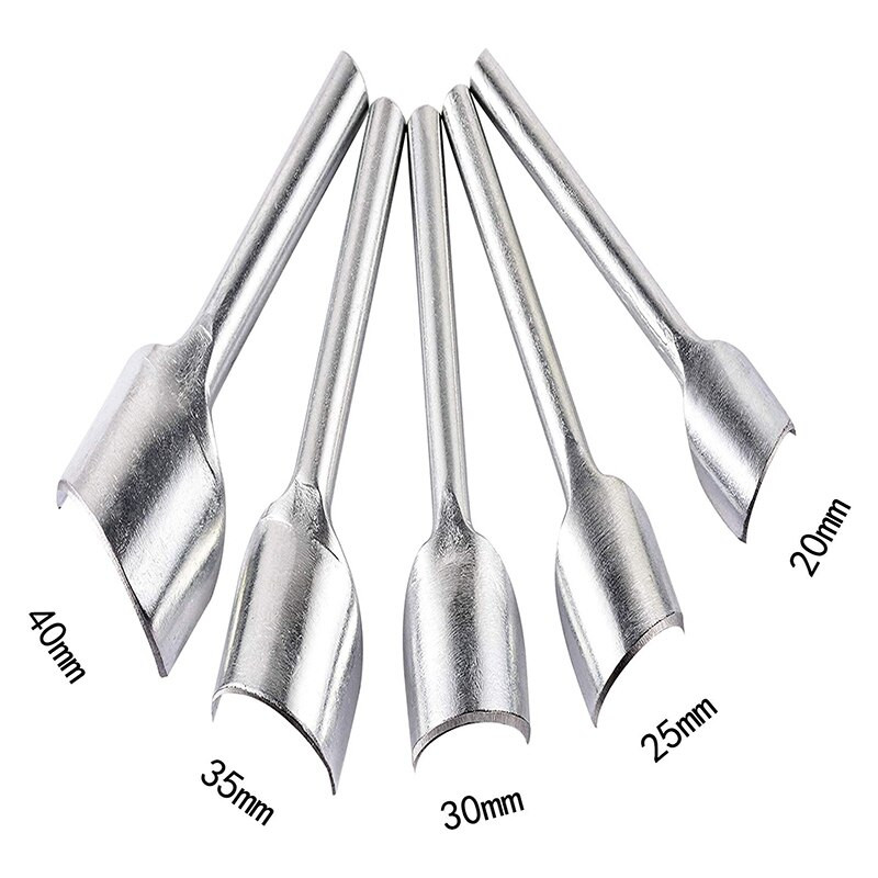 Hot XD-15 Pieces Δερμάτινα Εργαλεία χειροτεχνίας Ημι-στρογγυλός κόφτης Διάτρηση στρογγυλός και οβάλ σχήματος Τρύπα κοπτήρας ζώνης ρολόι Φλάντζα ταινίας Hollo