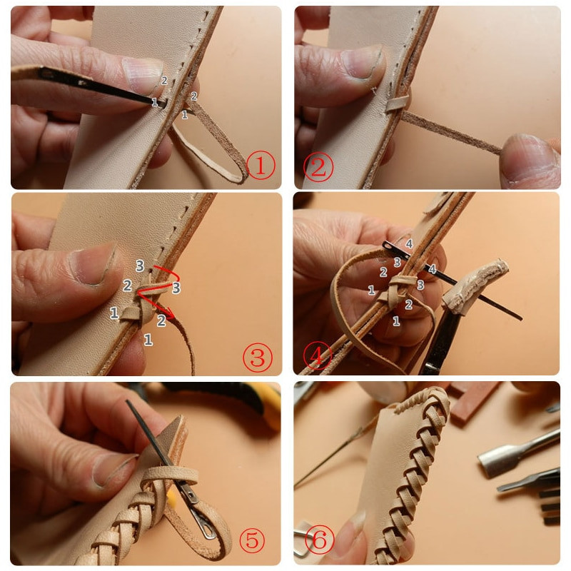 Δερμάτινη βελόνα πλεξίματος για δερμάτινα κορδόνια Δερμάτινο σχοινί διπλής τρύπας βελόνα δαντέλας Βελόνα ραπτικής DIY δερμάτινο εργαλείο ραπτικής