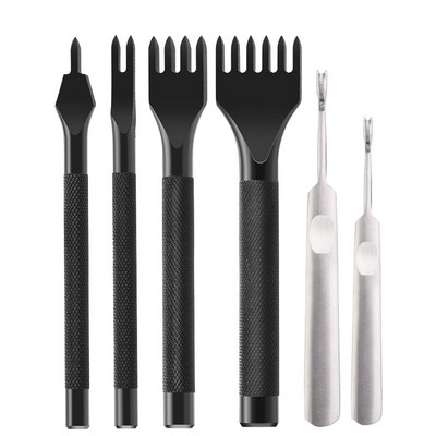 LMDZ Δερμάτινα Εργαλεία Χειροτεχνίας Σετ Τρύπα Δερμάτινη Edge Beveler Skiving Knife Slotter Δερμάτινο κοστούμι κοπής για δερμάτινες εργασίες