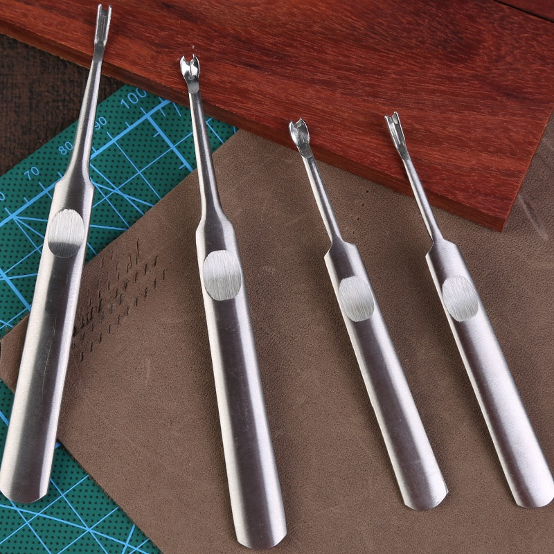 LMDZ Δερμάτινα Εργαλεία Χειροτεχνίας Σετ Τρύπα Δερμάτινη Edge Beveler Skiving Knife Slotter Δερμάτινο κοστούμι κοπής για δερμάτινες εργασίες