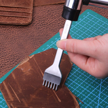 Σετ δερμάτινων εργαλείων χειροτεχνίας LMDZ Leather Hole Punch Δερμάτινο μαχαίρι κοπής Εργαλεία ραψίματος και πατάκι κοπής για δερμάτινη επεξεργασία