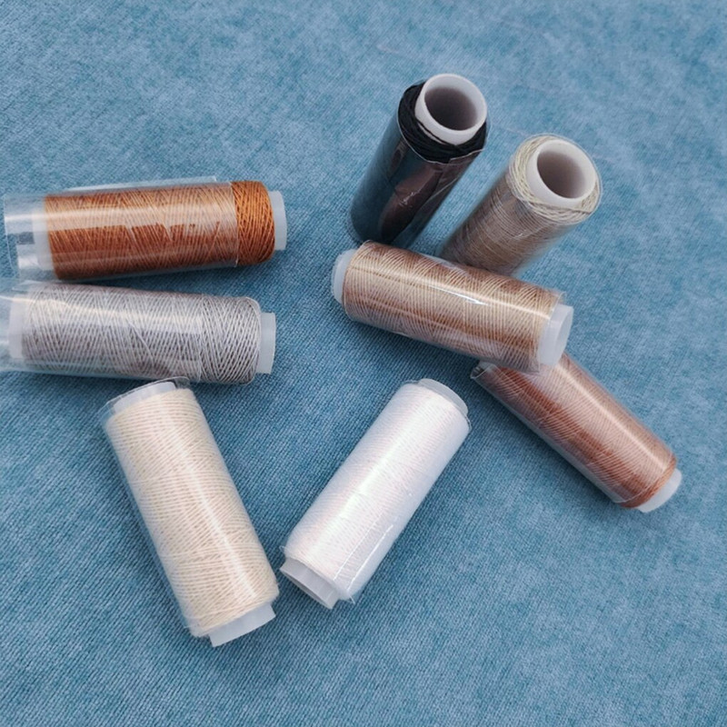 Trusă de instrumente pentru artizanat din piele Covoare Artizanat din piele 8 fire de culoare Tip portabil de mână Instrumente de lucru pentru cusut Set de ustensile Paltoane Corturi