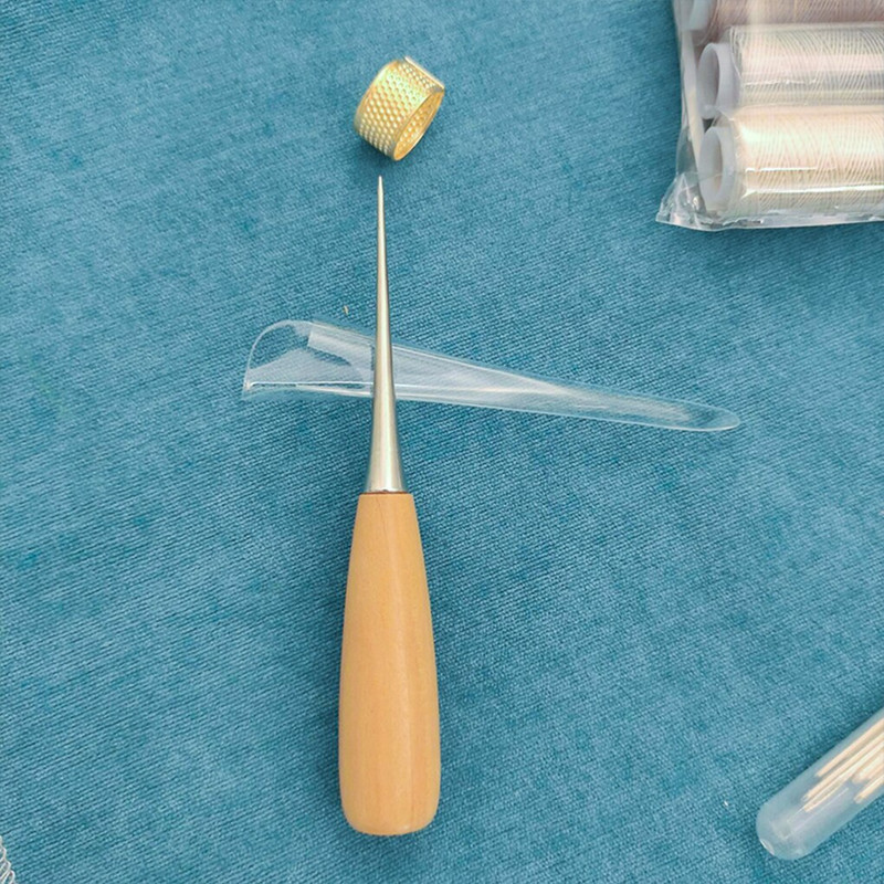 Trusă de instrumente pentru artizanat din piele Covoare Artizanat din piele 8 fire de culoare Tip portabil de mână Instrumente de lucru pentru cusut Set de ustensile Paltoane Corturi