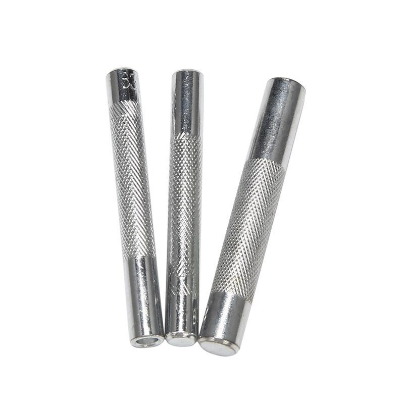 Vânzare fierbinte 12 buc. Set de instrumente de instalare a butoanelor de fixare cu nituri cu fixare pentru artizanat din piele Set de instrumente de perforare manuală Accesorii materiale DIY