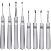 Noul instrument manual pentru tăierea marginilor din piele, instrument de artizanat pentru piele, instrument pentru sculptarea pielii (8 buc)