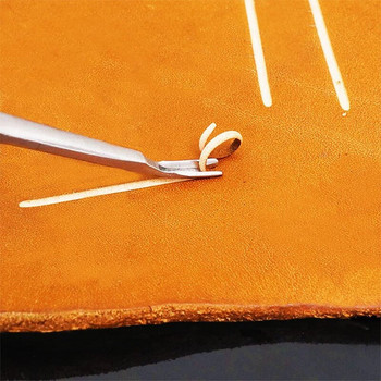 Нов инструмент за ръчно изглаждане на кожени ръбове Направи си сам занаятчийски инструмент, инструмент за нарязване на кожа за обработка на кожа (8 бр.)