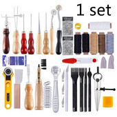 Professionaalne nahast käsitöötööriistade komplekt Käsitsi õmblemine Õmblemine Punch Nikerdamine Töö Sadulasoonte komplekt Aksessuaarid DIY