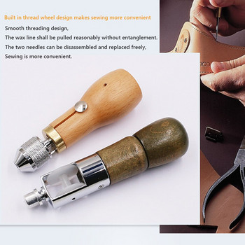 Ръчно шило за шило Комплект конци Обущар Craft Canvas Speedy Stitcher Tailor Replacement Reel Repair Needle Tool Kit