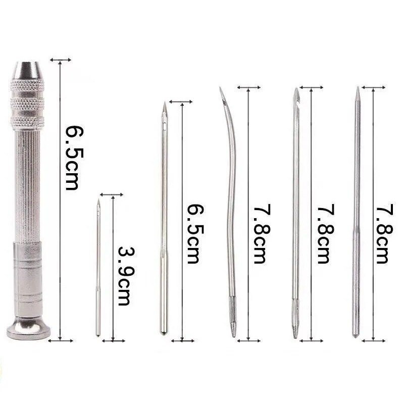 Mâner de cusut Awl Cusător de mână Instrument de reparare a pantofilor pentru bricolaj Cusut Repararea Pânzei Piele Artizanat Multifuncțional Accesorii din aliaj