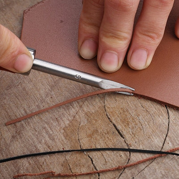 4 τμχ Edge Leather Beveler Craft Keen Edge Beveler Cutting Beveling Leather Skiver Tool DIY 1,6mm/1,4mm/1,2mm/1,0mm E56C
