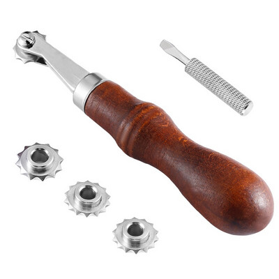 Σετ εργαλείων εργασίας επαγγελματικού δερμάτινου ραπτικής MIUSIE με δερμάτινες βελόνες, κλωστή κεριού και δερμάτινα εργαλεία χειροτεχνίας DIY