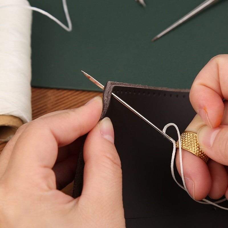 Σετ εργαλείων εργασίας επαγγελματικού δερμάτινου ραπτικής MIUSIE με δερμάτινες βελόνες, κλωστή κεριού και δερμάτινα εργαλεία χειροτεχνίας DIY