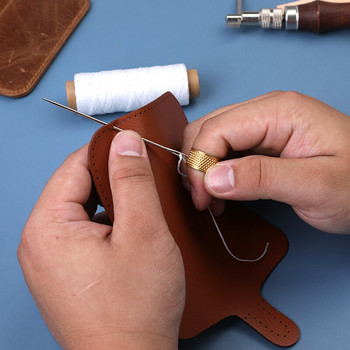 MIUSIE Επαγγελματικό κιτ εργαλείων χειροτεχνίας από δέρμα DIY Εργαλείο ραφής χειρός με μαχαίρι σκαλίσματος Δερμάτινο εργαλείο κοπής για επεξεργασία δέρματος