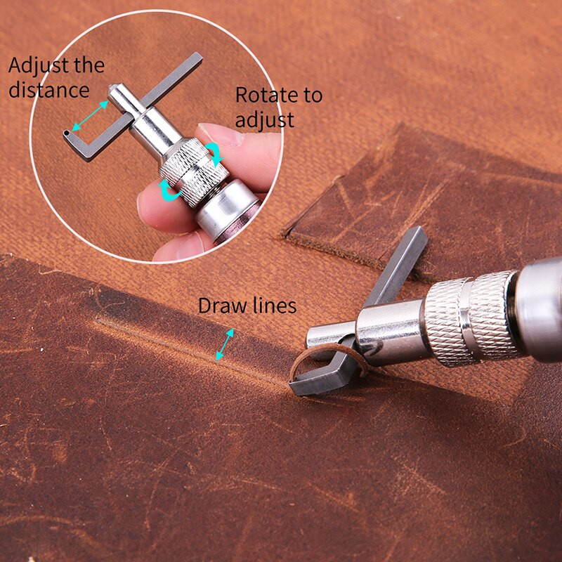 Κιτ εργαλείων χειροτεχνίας πολλαπλών λειτουργιών MIUSIE Εργαλείο κοπής εργασίας Groover Εργαλείο DIY Δερμάτινο Σετ επισκευής χειρός ραπτικής για δερμάτινες εργασίες